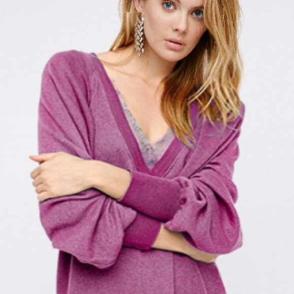 Girl Talk Lounge Pullover SWEATSHIRT Dress Tunic - Picture 5 of 8